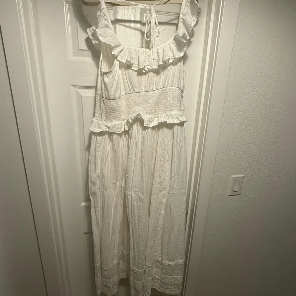 Anthropologie Pilcro Ruffled Smock Waist Dress - Picture 4 of 4
